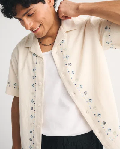 Abercrombie & Fitch A&f Resort Shirt In White