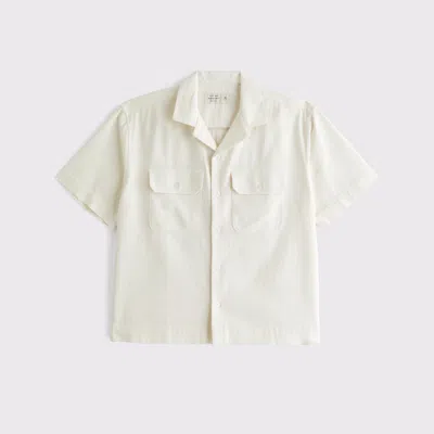 Abercrombie & Fitch A&f Resort Shirt In Neutral