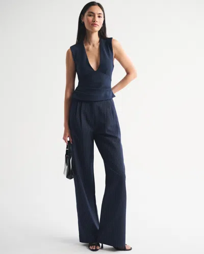 Abercrombie & Fitch A&f Sloane Tailored Wide Leg Pant