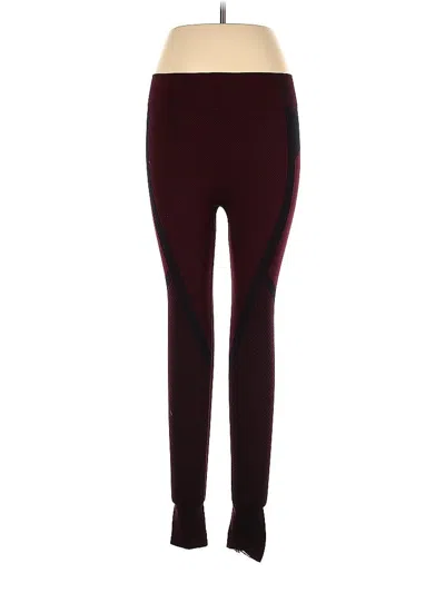 Pre-owned Abercrombie & Fitch Active Pants In Burgundy