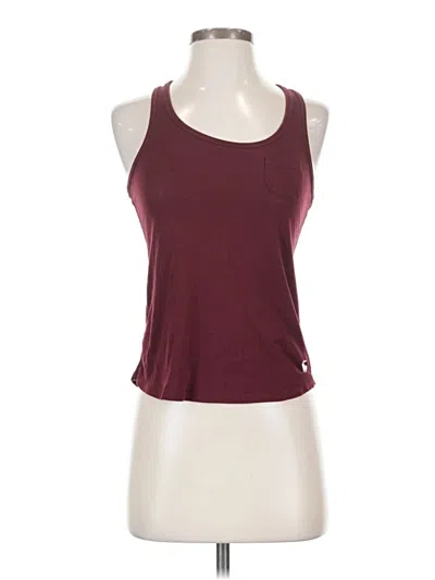 Pre-owned Abercrombie & Fitch Active Tank Top In Burgundy
