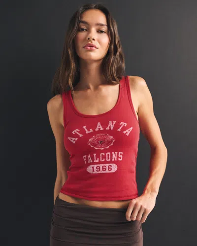 Abercrombie & Fitch Atlanta Falcons Bra-free Rib Scoopneck Tank In Multi
