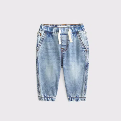 Abercrombie & Fitch Kids' Baby Denim Joggers In Blue