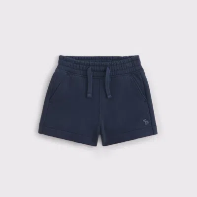 Abercrombie & Fitch Kids' Baby Essential Fleece Icon Shorts In Blue