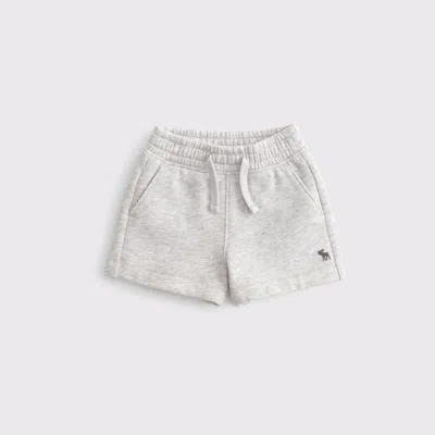 Abercrombie & Fitch Kids' Baby Essential Fleece Icon Shorts In Gray