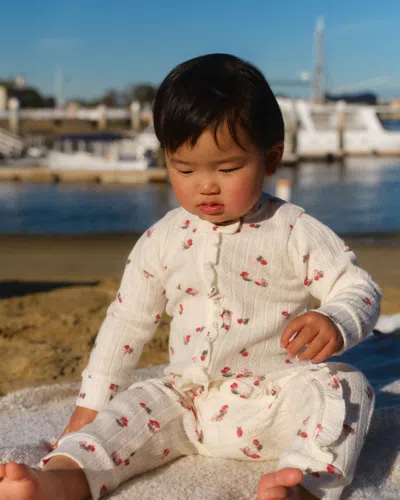 Abercrombie & Fitch Kids' Baby Essential Icon Footless Bodysuit In White