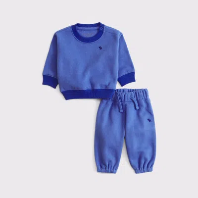 Abercrombie & Fitch Kids' Baby Essential Icon Set In Cobalt Blue