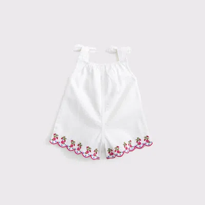 Abercrombie & Fitch Kids' Baby Eyelet Romper In White