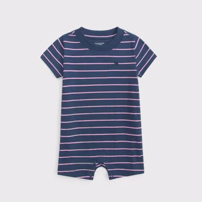 Abercrombie & Fitch Kids' Baby Icon Romper In Blue