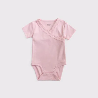 Abercrombie & Fitch Kids' Baby Lace Wrap Bodysuit In Brown