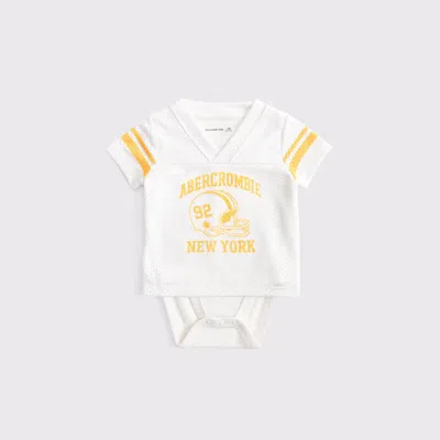 Abercrombie & Fitch Kids' Baby Logo Jersey Bodysuit In Multi