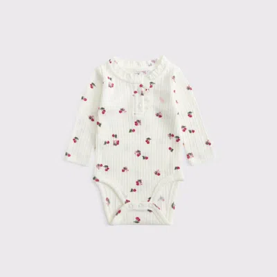 Abercrombie & Fitch Baby Long-sleeve Henley Icon Bodysuit In Multi