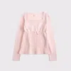 Abercrombie & Fitch Babydoll Sweater In Pink