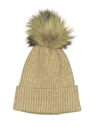 Pre-owned Abercrombie & Fitch Beanie Hat In Tan