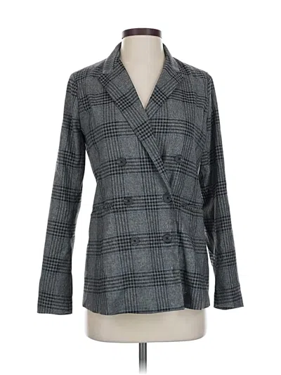 Pre-owned Abercrombie & Fitch Blazer Jacket In Gray