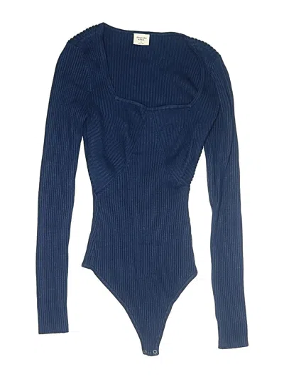 Pre-owned Abercrombie & Fitch Bodysuit In Blue
