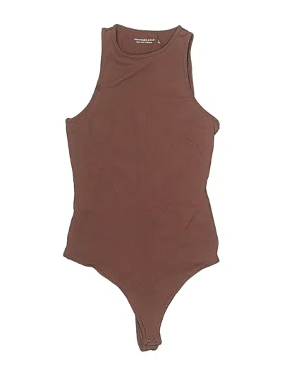 Pre-owned Abercrombie & Fitch Bodysuit In Brown