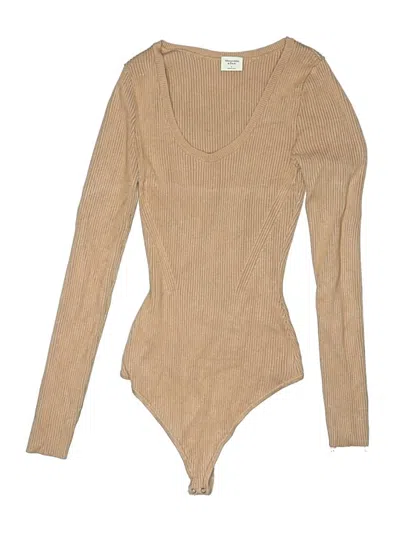 Pre-owned Abercrombie & Fitch Bodysuit In Brown