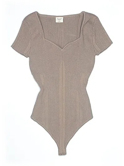 Pre-owned Abercrombie & Fitch Bodysuit In Brown