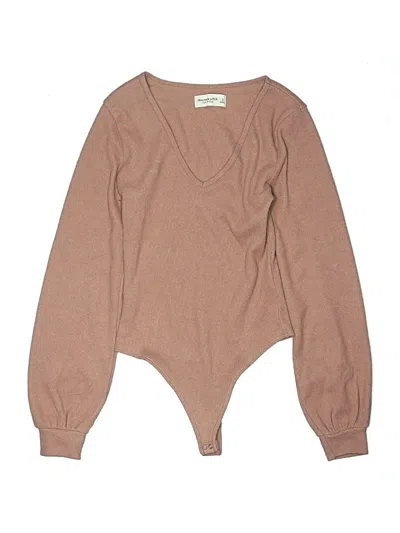 Pre-owned Abercrombie & Fitch Bodysuit In Brown