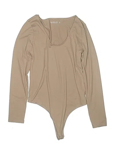 Pre-owned Abercrombie & Fitch Bodysuit In Brown