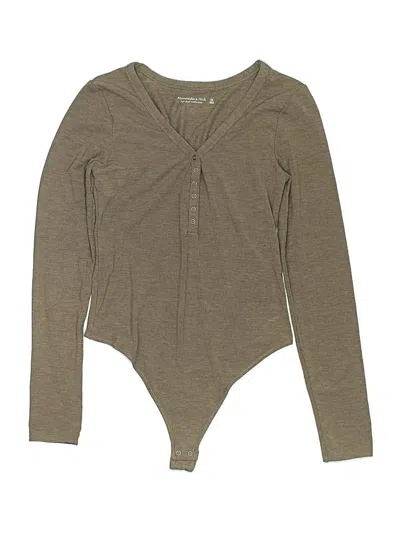 Pre-owned Abercrombie & Fitch Bodysuit In Brown