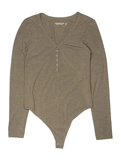 Pre-owned Abercrombie & Fitch Bodysuit In Brown