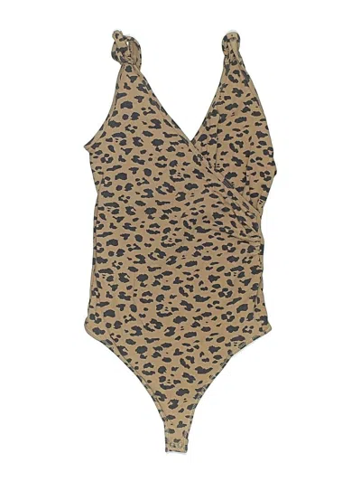 Pre-owned Abercrombie & Fitch Bodysuit In Brown