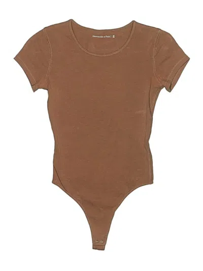 Pre-owned Abercrombie & Fitch Bodysuit In Brown
