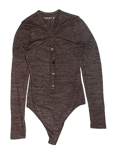 Pre-owned Abercrombie & Fitch Bodysuit In Brown