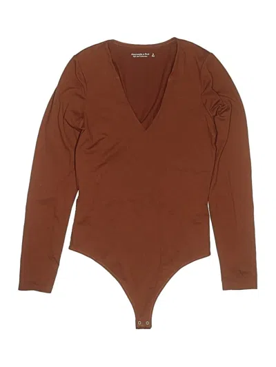 Pre-owned Abercrombie & Fitch Bodysuit In Brown
