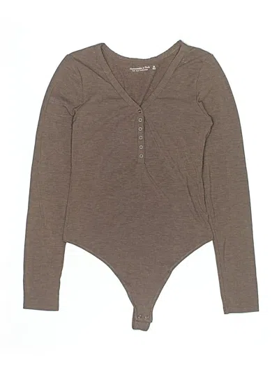 Pre-owned Abercrombie & Fitch Bodysuit In Brown