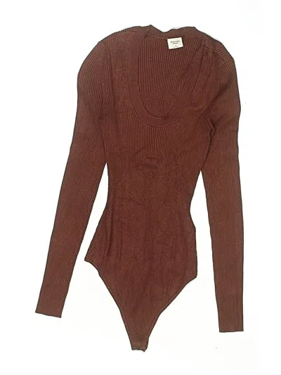Pre-owned Abercrombie & Fitch Bodysuit In Brown