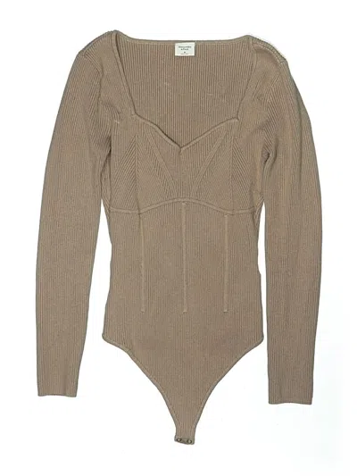 Pre-owned Abercrombie & Fitch Bodysuit In Brown