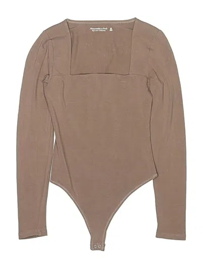 Pre-owned Abercrombie & Fitch Bodysuit In Brown