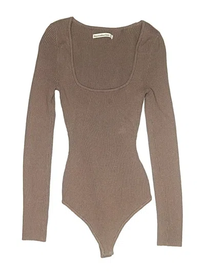 Pre-owned Abercrombie & Fitch Bodysuit In Brown