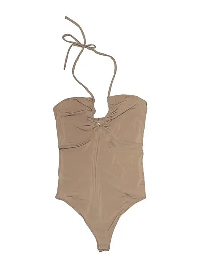 Pre-owned Abercrombie & Fitch Bodysuit In Brown