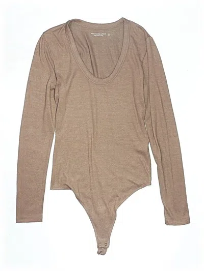 Pre-owned Abercrombie & Fitch Bodysuit In Brown