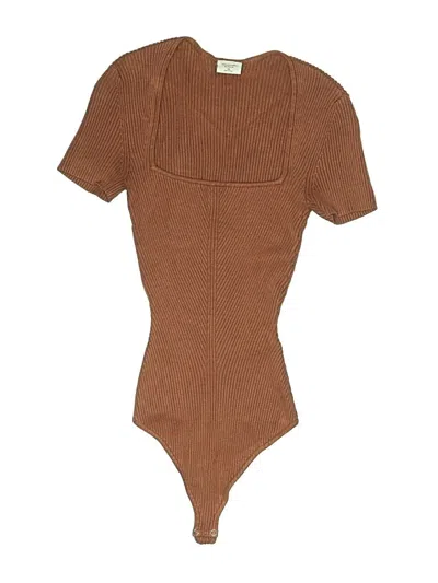 Pre-owned Abercrombie & Fitch Bodysuit In Brown