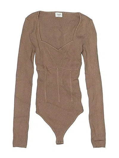 Pre-owned Abercrombie & Fitch Bodysuit In Brown