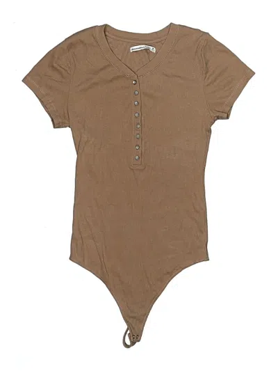 Pre-owned Abercrombie & Fitch Bodysuit In Brown