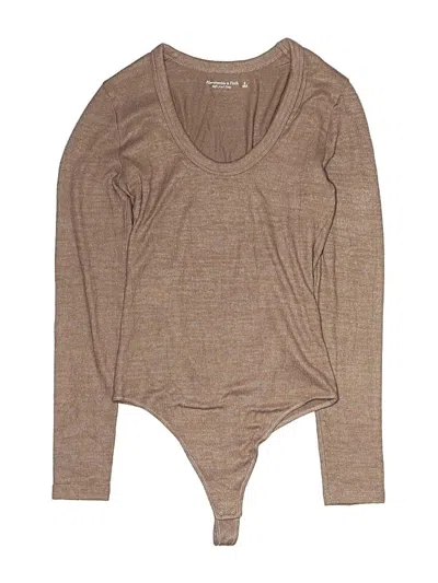 Pre-owned Abercrombie & Fitch Bodysuit In Brown