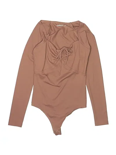 Pre-owned Abercrombie & Fitch Bodysuit In Brown