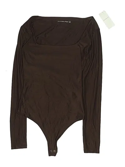 Abercrombie & Fitch Bodysuit In Brown