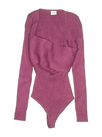 Pre-owned Abercrombie & Fitch Bodysuit In Burgundy