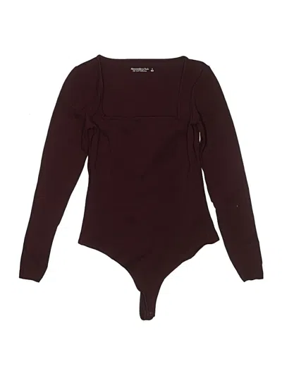 Pre-owned Abercrombie & Fitch Bodysuit In Burgundy