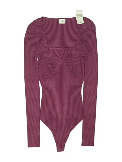 Abercrombie & Fitch Bodysuit In Burgundy