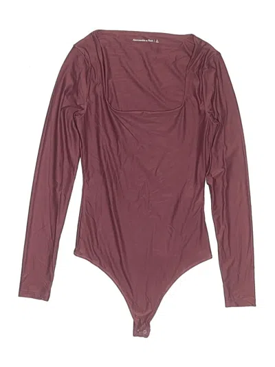 Pre-owned Abercrombie & Fitch Bodysuit In Burgundy