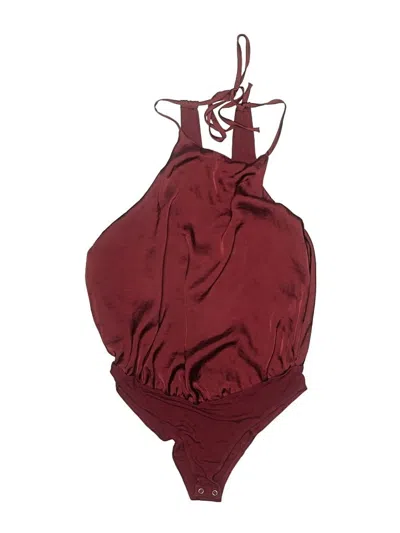 Pre-owned Abercrombie & Fitch Bodysuit In Burgundy