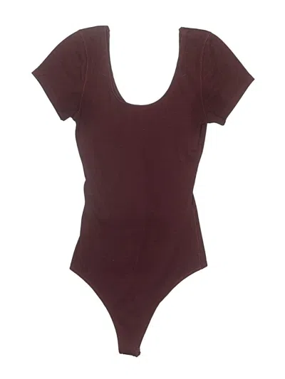 Pre-owned Abercrombie & Fitch Bodysuit In Burgundy